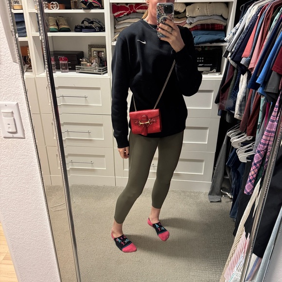 SOLD. SOLD SOLD Gucci Red Emily Leather Crossbody Bag Guccissima Horsebit - Picture 13 of 16